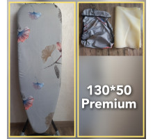 Чехол на гладильную доску (130×50) листья6 Premium