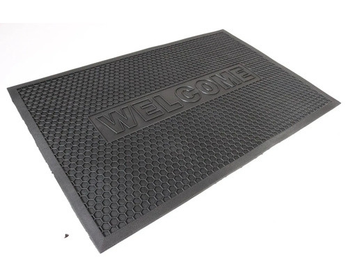 Килимок 90х60х1 см гумовий антиковзький брудозахисний чорний (2607/black)