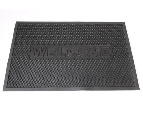 Килимок 90х60х1 см гумовий антиковзький брудозахисний чорний (2607/black)